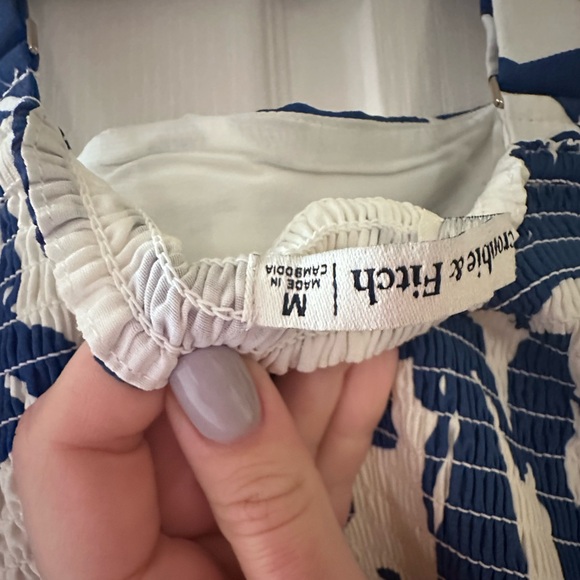 Abercrombie & Fitch Blue and White Maxi Dress - Picture 7 of 7